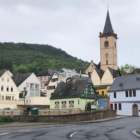 Rheinliebe Bistro Und Pension 莱茵河畔洛尔希 外观 照片